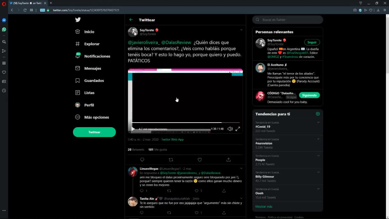 Dross le pago a un esbirro para que elimine comentarios negativos.