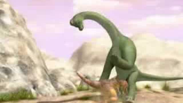 Dinoduel battle Tyrannosaurus rex and Ultrasaurus