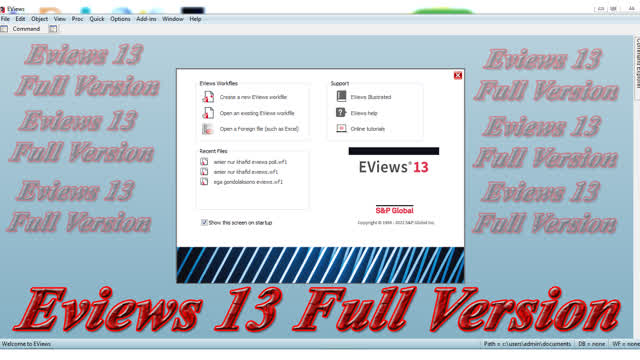 Eviews 13 Full Version