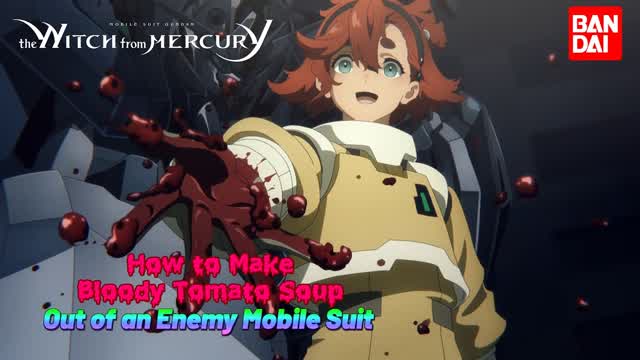 Gundam: The Witch From Mercury (Season 1) Awsome Moments - Suletta Mercury Makes Bloody Tomato Sauce