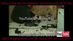 smash Dell laptop computer