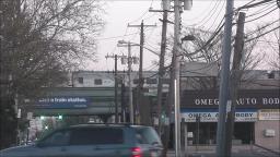 LIRR TRAIN ARRIVING AT THE HICKSVILLE TRAIN STATION