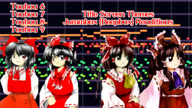 Touhou 6, 7, 8, and 9 Title Screen Themes Jummbox (Beepbox) Rendition