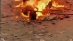 Burnt alive in africa