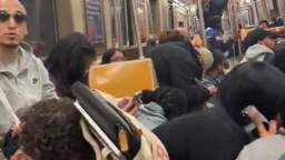 Another ordinary day on the New York subway