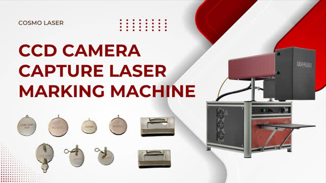 Laser Mark Earrings with a CCD Camera Marking Machine