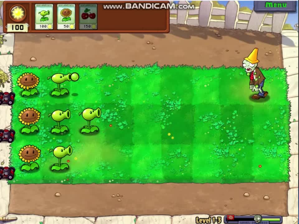 month before release Plants versus Zombies early gameplay
