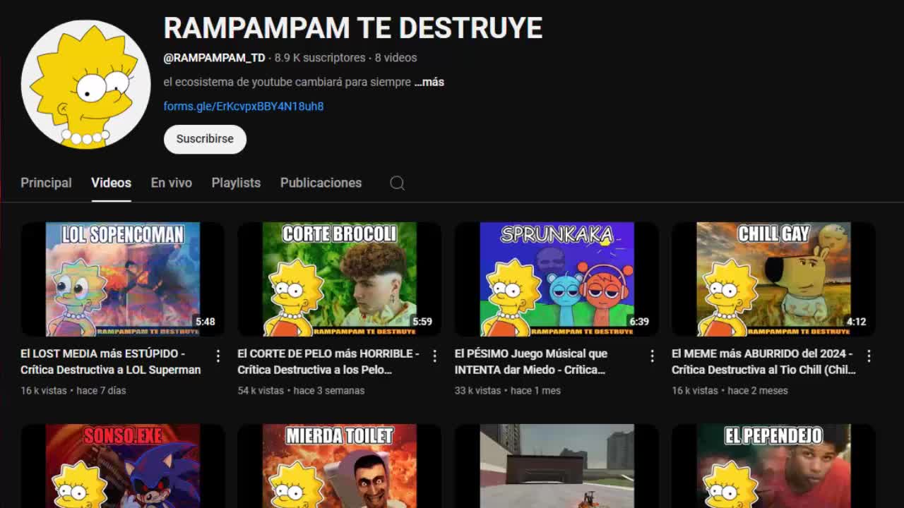 CRITICA CONSTRUCTIVA A  @RAMPAMPAM_TD , ¿EL UNICO CANAL BUENO DE YOUTUBE? || RAZRUSHITEL (RESUBIDO)