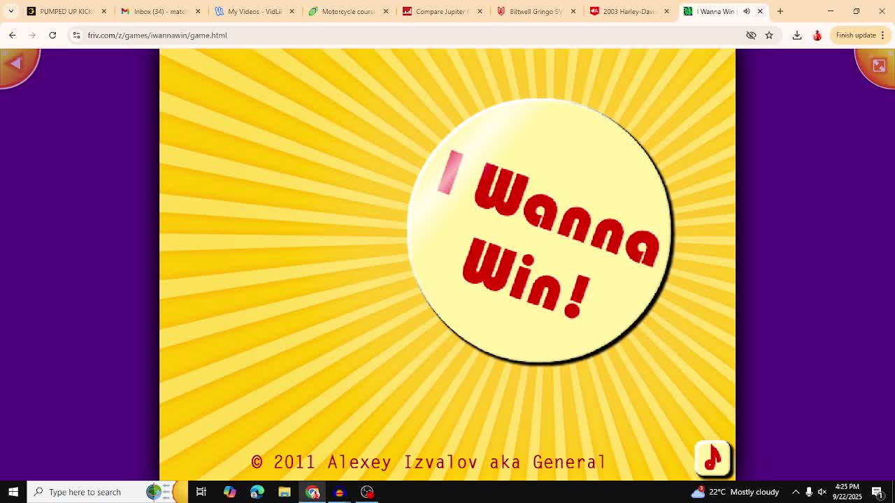 I wanna win no sound