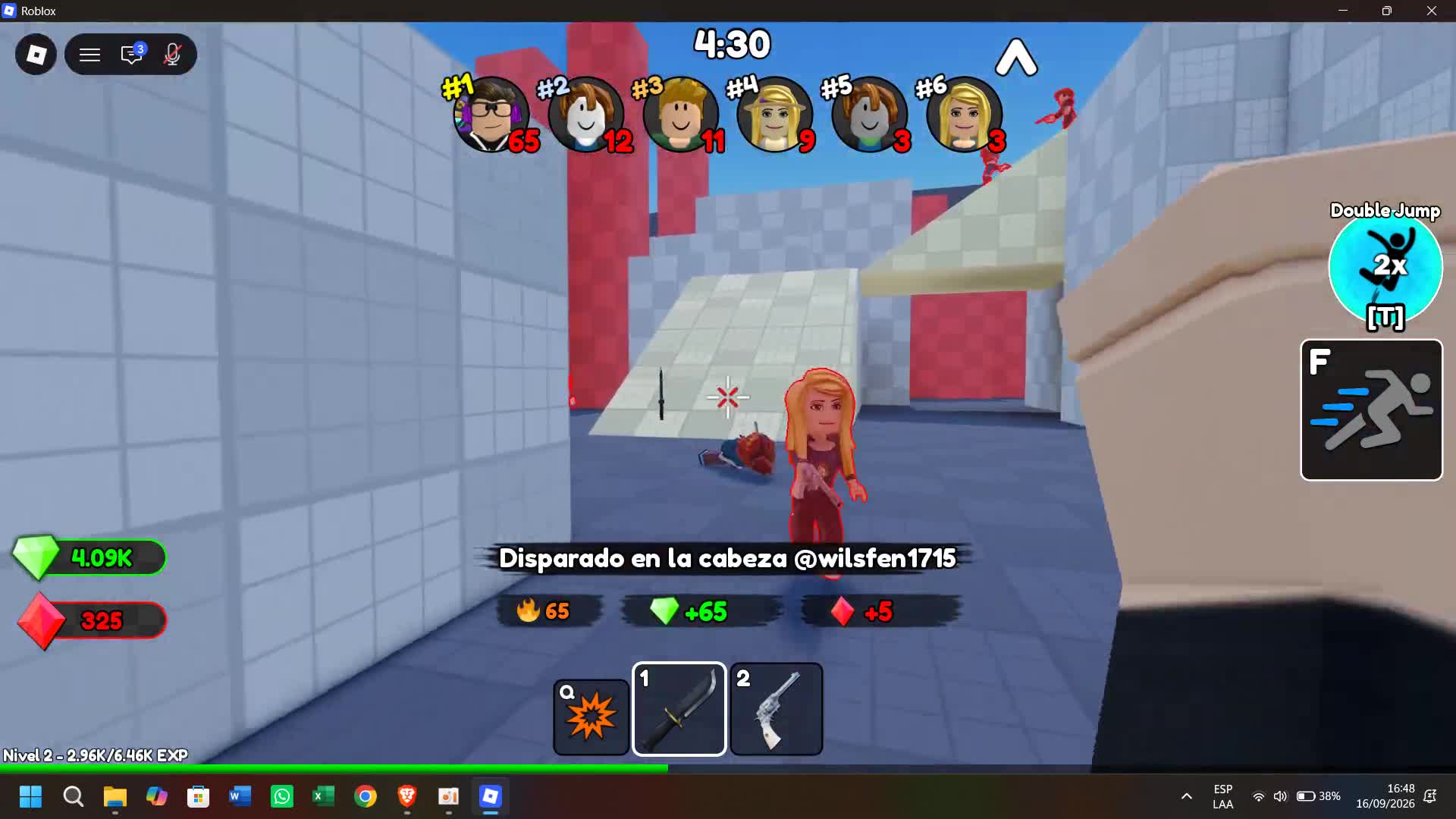 llegamos a los 143 kills en Murder Arena Roblox