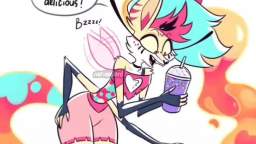 HelluvaBoss- Beezlebub tries the Grimace Shake