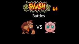 Super Smash Bros 64 Battles #62: Donkey Kong vs Jigglypuff (No Damage)