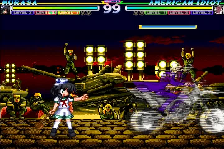 MUGEN Battle (Ikemen GO) - Murasa (Xalkas) VS American Idiot (CPU)