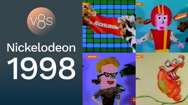 Nickelodeon: Idents, Nicktoons-Einspieler, Werbetrenner — Nickelodeon, 1998
