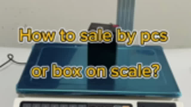 How to sall pcs or box on Receipt Scale