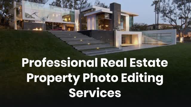 Professional Real Estate Property Photo Editing Services