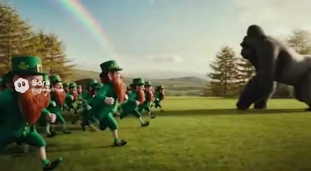 100 Leprechauns ๐ 1 Gorilla ๐ฆ (SORA) 100 Leprechauns ๐ 1 Gorilla ๐ฆ (SORA)