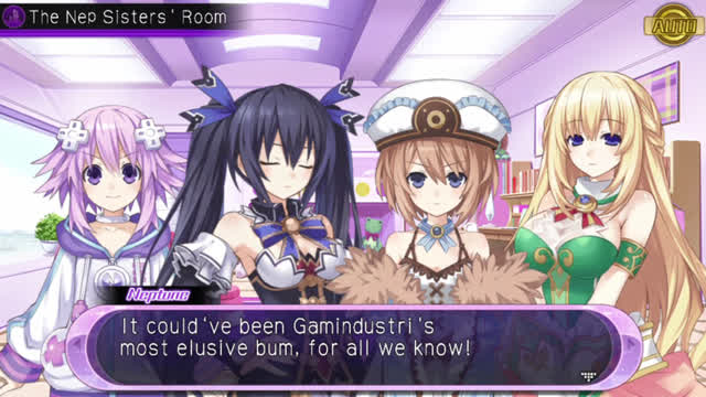 Hyperdimension Neptunia U Action Unleashed - Ch.3 Event Cutscene(s) - The Nep Sisters Room 2