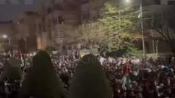 In Jordan, a pro-Palestinian rally of thousands took place at the Israeli Embassy in Amman.