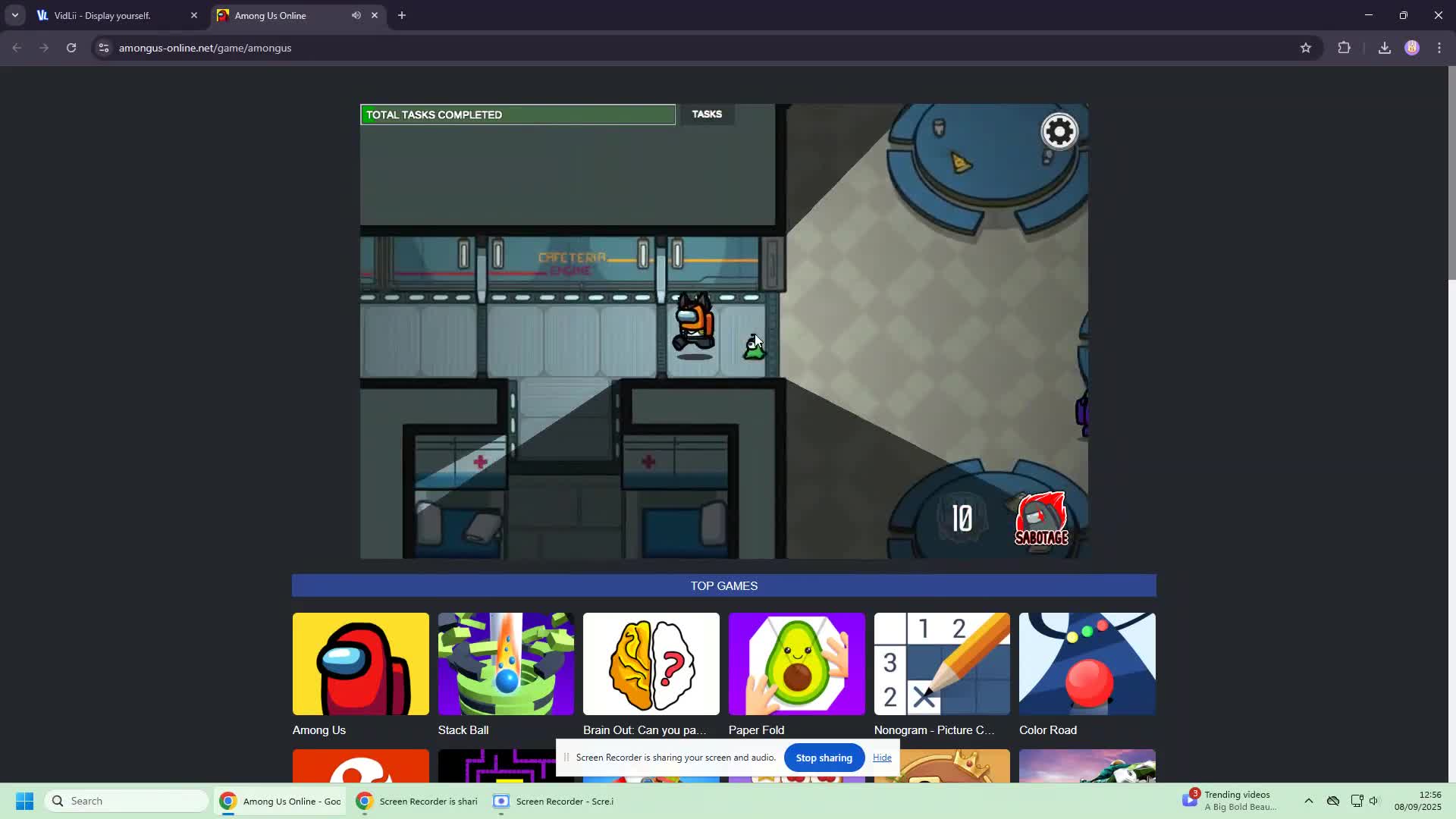 Playing Among Us With My School Computer