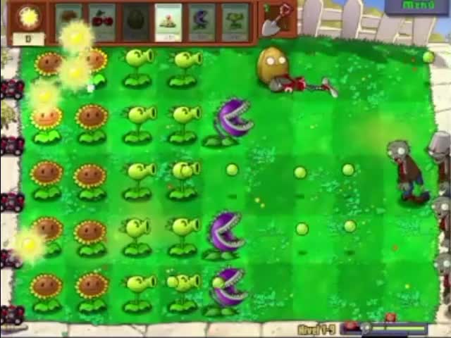 Plantas contra zombies - nivel 1-9