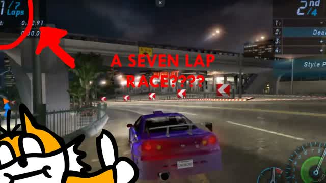 NFS Underground Ep.93 - SEVEN LAP RACE?!