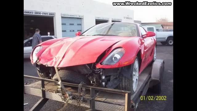 Ferrari 599 GTB Crashes
