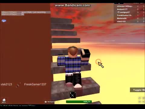 playing sword fight on the high!