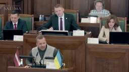 Deputy of the Latvian Seimas Roslikov spoke in Russian during the meeting