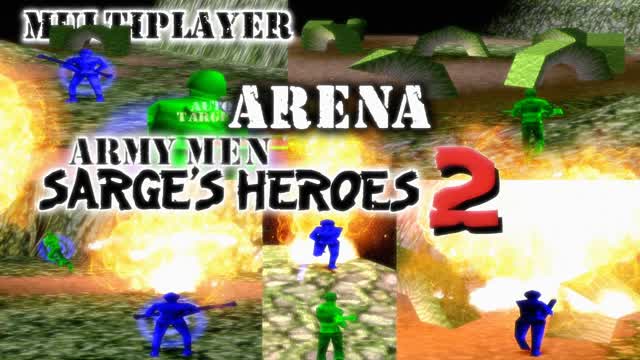 Army Men: Sarge's Heroes 2 - Multiplayer Deathmatch - Arena - PS1