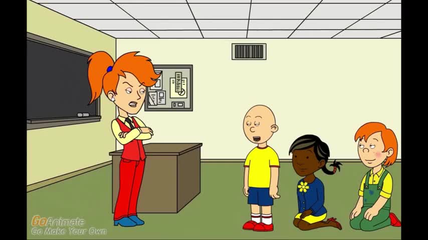 Caillou Poops on his Teacher and gets Grounded