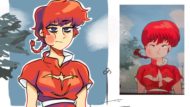 my upload what the heck | Ranma 1/2 Speedpaint