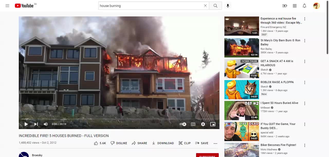 I BURN MAKEMEFAMOUS AND HIS FANSS HOUSE