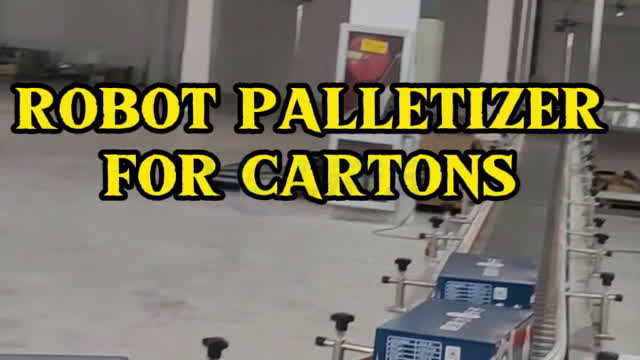 Robot palletizer  for cartons #robot#palletizer#foryou#machine
