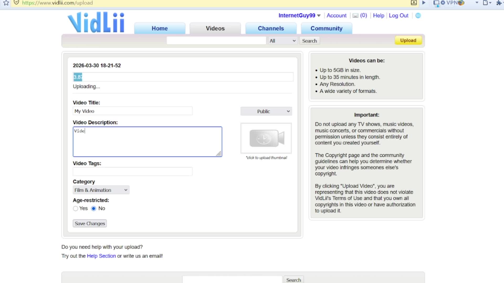 How to upload a video How to upload a video
