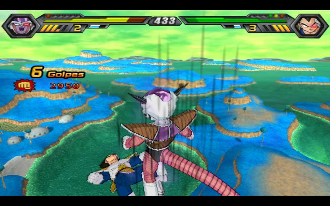 Vegeta me destroza en namek -DBT4 Vegeta Vs Freezer
