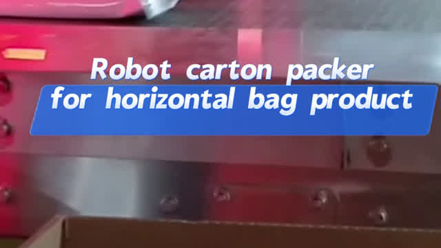Robot carton packer  for horizontal bag product #packaging#robot#packer#carton#machine#newdesign