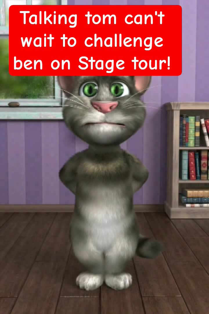 Talking tom can't wait to Challenge Ben on Stage tour! #StageTour #PS5 #TalkingTom #TalkingBen #Game