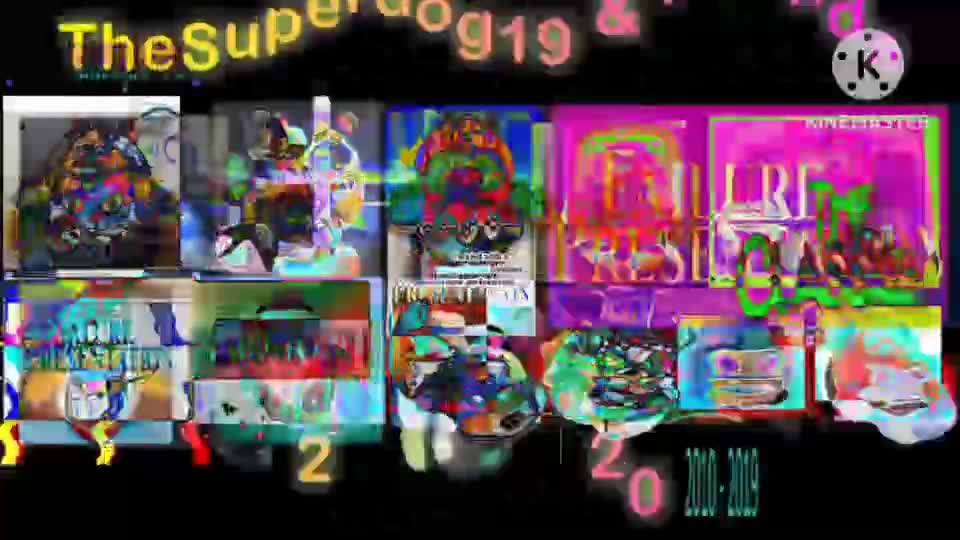 All of the TheSuperDog19 and Friends Logos overlapped