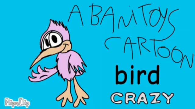 A birdy cartoon: bird crazy A birdy cartoon: bird crazy