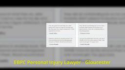 Personal Injury Lawyer Gloucester - EBPC Personal Injury Lawyer (888) 844-4763