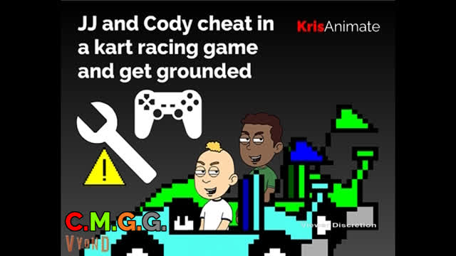 CMGG: JJ and Cody cheat in a kart racing game and get grounded
