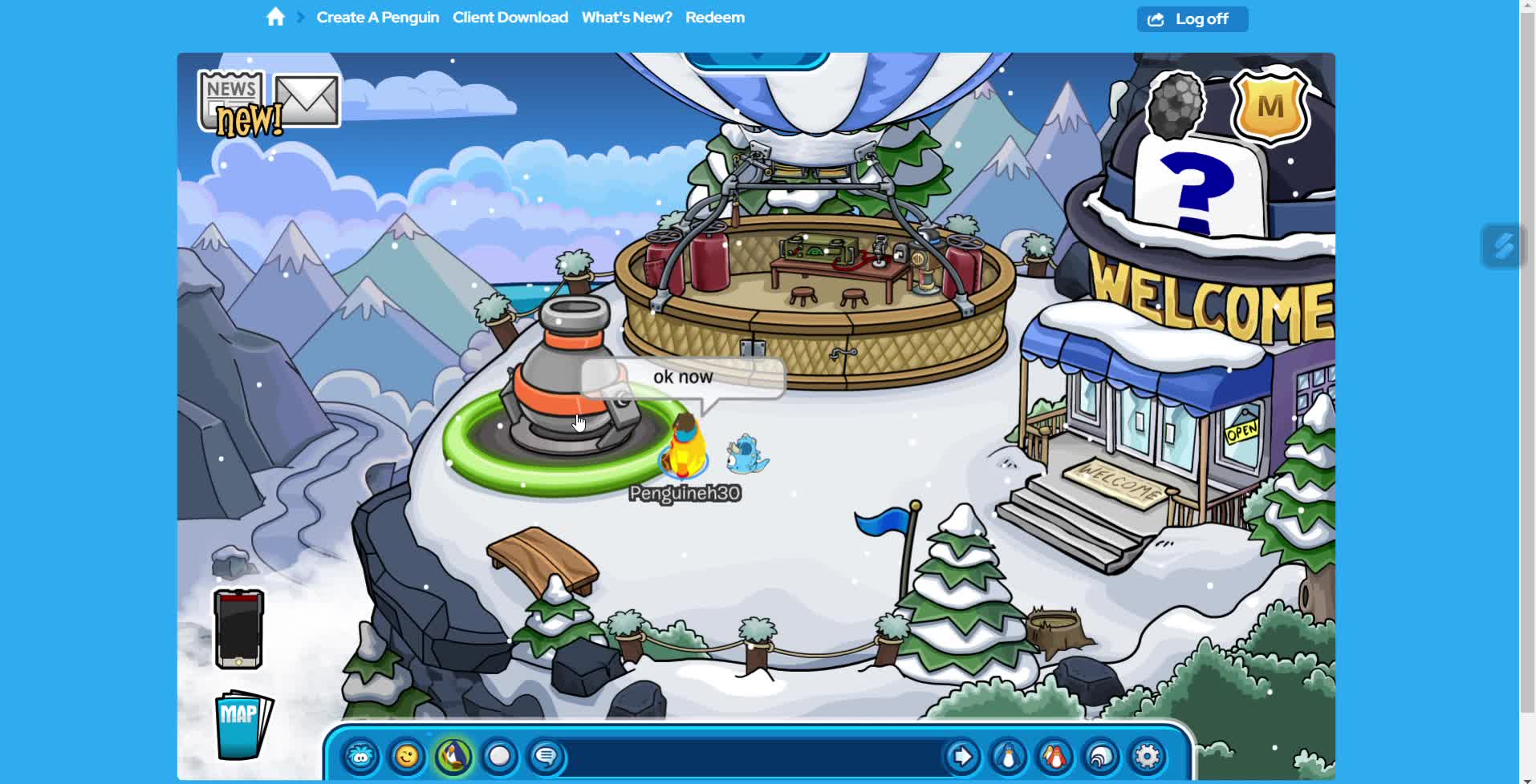 bug in club penguin imagined