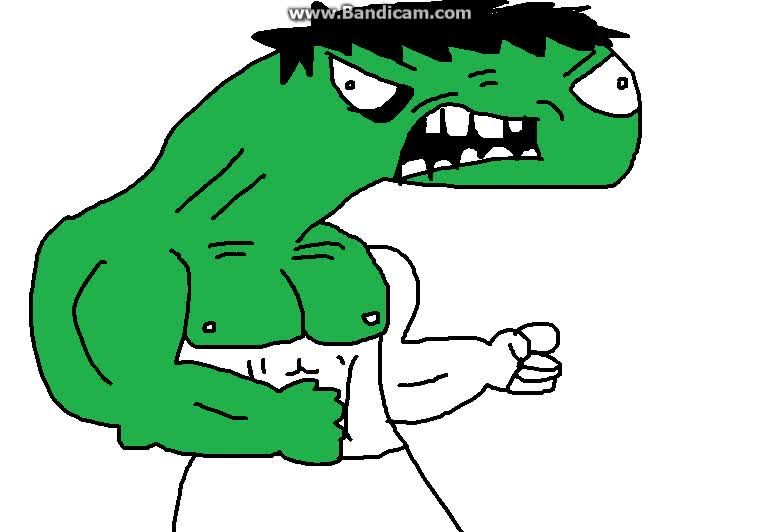 Drawing Hulk in Nutshell