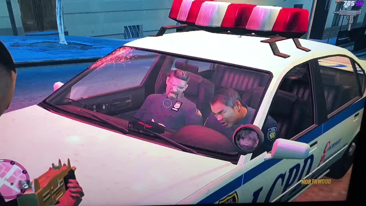 GTA IV-Dead Cop Face Moving