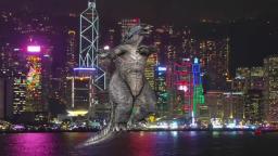 Godzilla Vs Kong Hong Kong Battle  Final Battle __ Final Fight Scene (Full Battle!!!!!)