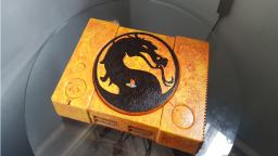 Custom Painted PlayStation-Mortal Kombat Theme