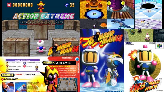 Bomberman 64 (Nintendo 64) - White Bomber Vs Artemis Boss Fight (English Vs Japanese Comparisions) Bomberman 64 (Nintendo 64) - White Bomber Vs Artemis Boss Fight (English Vs Japanese Comparisions)