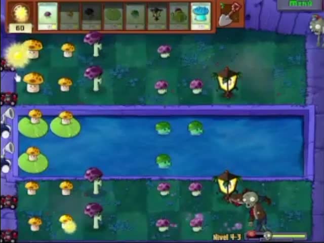 Plantas contra zombies - nivel 4-3