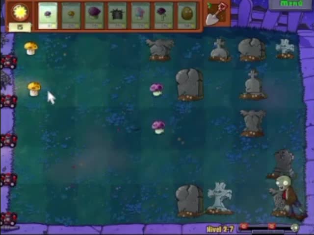 Plantas contra zombies - nivel 2-7